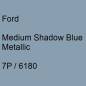 Preview: Ford, Medium Shadow Blue Metallic, 7P / 6180.